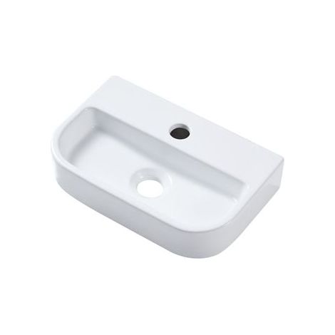 Primaster Gästewaschbecken 38,5 cm Elea weiß Keramik Handwaschbecken