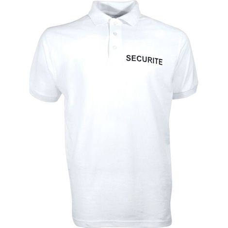 Polo coton Sécurité CityGuard Blanc XS