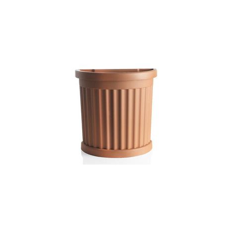 VASO ROMA C/SOTTOVASO 52X27XH49CM TERRACOTTA