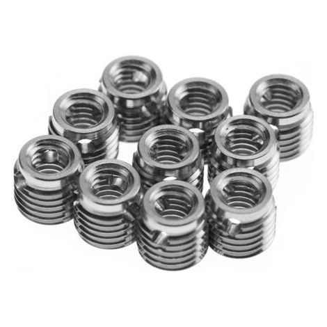 10 pièces d'inserts filetés autotaraudeurs en acier inoxydable 307 (intérieur M50,8 extérieur M81,0) (1/5)