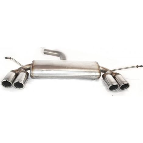 Silencieux Duplex Echappement Inox Ulter VW Golf 5 2003 a 2008 2x70mm-36953589
