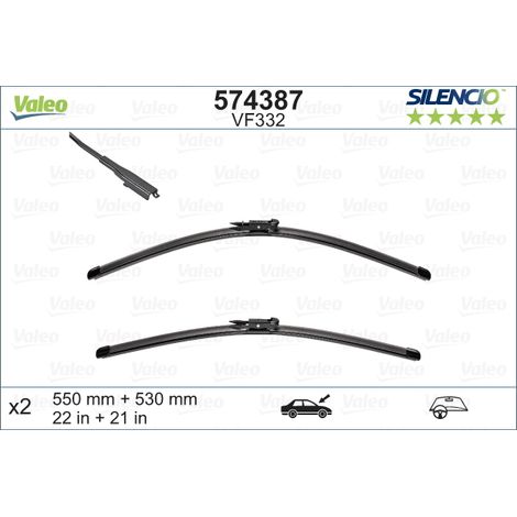 Balai d'essuie-glace VALEO 574387 (1/4)