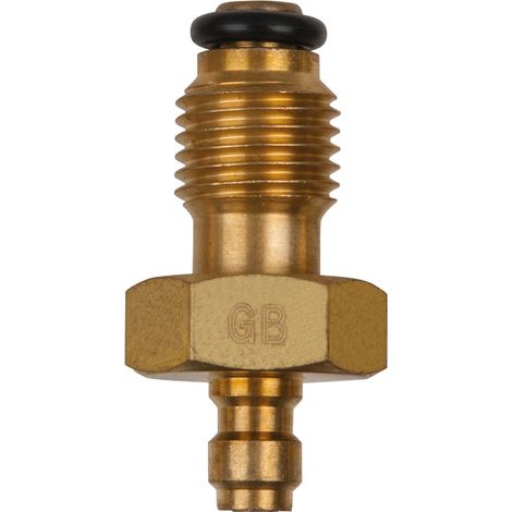 KS Tools Adapterstück M14x1,5 Außengewinde und 1/4 Schlauchanschluss mit Dichtring