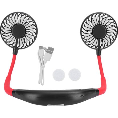 Ventilador De Cuello - Recargable Portátil Para Deporte - Con Función De Aromaterapia - Luz LED Integrada - Batería De Alta Capacidad - 1 Unidad (1/5)