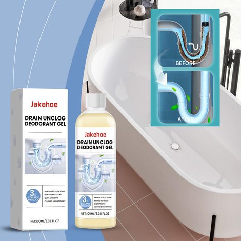 Abflussreinigungs- und Geruchsbeseitigungsgel - 100 ml (Abflussreiniger für Küchen und Toiletten) -- BIEMMEDUE (1/5)