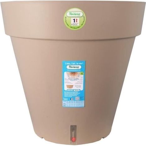 Riviera Loft Blumentopf taupe 50 cm Durchmesser (1/4)