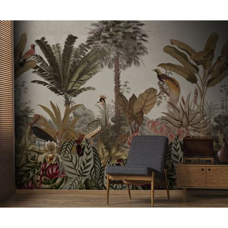 Papier peint panoramique Borneo 280 x 300cm Multicolore (1/5)