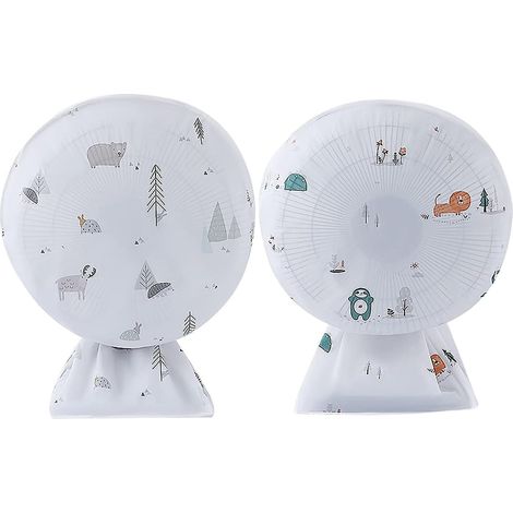 Housses anti-poussière pour ventilateurs électriques - Lot de 2, protection anti-poussière pour le rangement hivernal, grilles de protection zippées (6090cm)