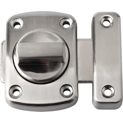 SAYAYO Verrous Porte Rotatif Loquet Porte Sécurité Serrure de Porte Tournante avec 6 Boulons pour Porte, Fenêtre, Armoire et Jardin (1/4)