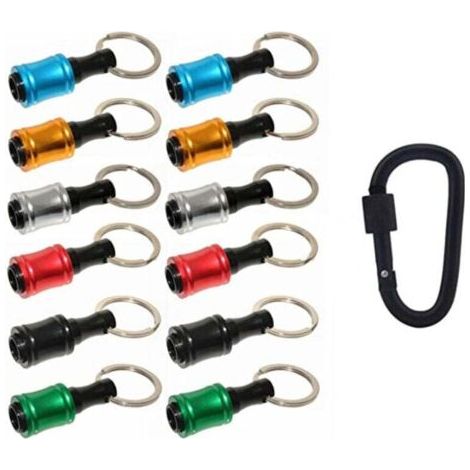 BUNTHAUS PA Ensemble de 12 pièces comprenant des porte-embouts de 6,35 mm (1/4 pouce) et des porte-embouts pour tournevis à percussion à six pans creux, des rallonges pour clés, un système de dégageme (1/4)