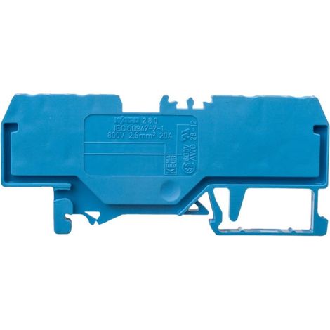 Conector de barra colectora de 4 hilos 2,5 mm² azul euro 280-834