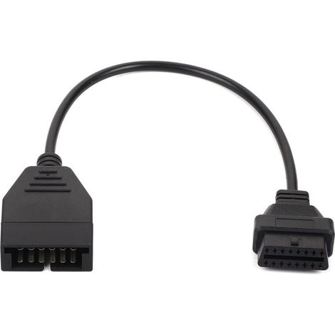Câble de Diagnostic, GM OBD1 12 Broches à OBD2 16 Broches câble Adaptateur de connecteur d'outil de Diagnostic
