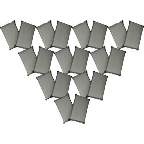 vhbw 20x Filterpad kompatibel mit Dolphin E35, E35i, E40, E10, E20, E25, E30 Poolsauger, Poolroboter - Feinfilter, 25 x 16 x 4 cm