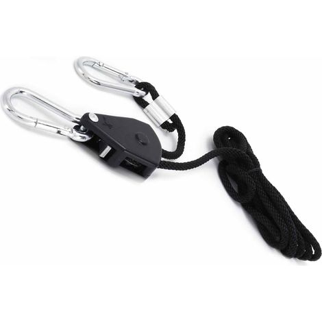 Mousqueton à poulie réglable pour tente, bâche et équipement de camping extérieur (1/5)