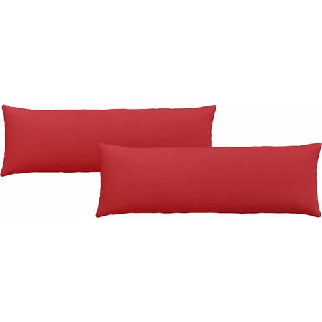 Maison Exclusive - Coussins de canapé 2 pcs Rouge 120 x 40 cm tissu