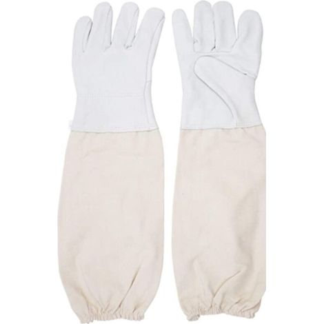 Imkerhandschuhe, Paar Stachelschutzmanschetten, atmungsaktive Ärmel, universelle Imkerhandschuhe, Imkerwerkzeuge aus Leder (1/3)