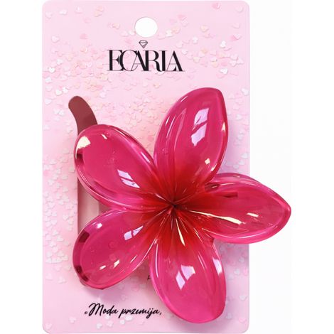 Pinza para el cabello XL con forma de flor roja degradada, 7,5 x 8 cm, SP287 (1/2)