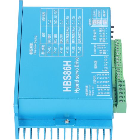 Satz aus 2 HBS86H Schrittmotortreibern, digitaler Regelungsregler, 24-110V DC / 18-80V AC, Digitalanzeige, für 86er Motor, breites Netzteil. (1/5)
