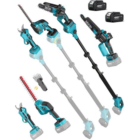 Taille Haie Telescopique, 8-en-1 Kit d'outils de Jardin (1/5)