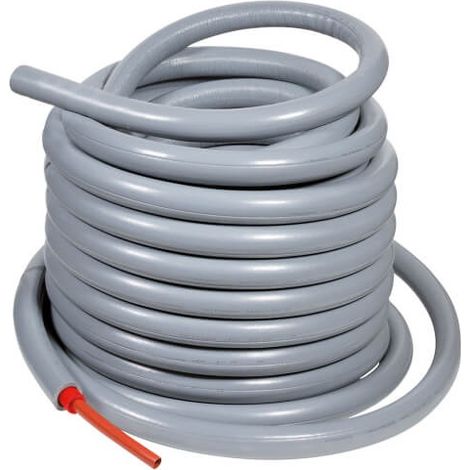 Tube PER gainé isolé rouge Ø20 - longueur 50 m