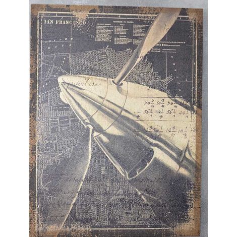 Impression sur toile vintage d'un vieil avion (1/5)