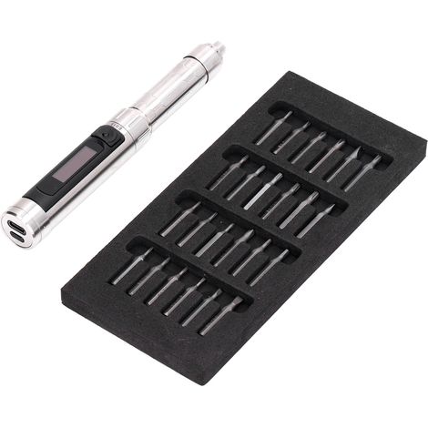 Mini tournevis électrique, tournevis rechargeable intelligent à détection de présence, avec embouts, 3-5 V (1/5)