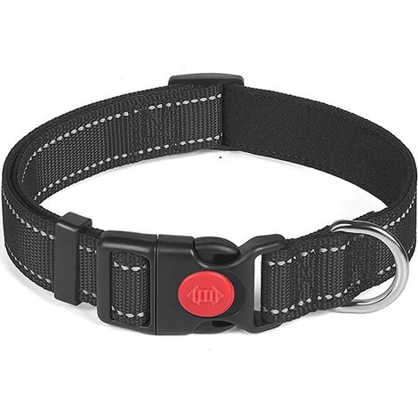 Collier réfléchissant pour chien avec boucle de sécurité, collier en nylon réglable pour chiot (1/5)
