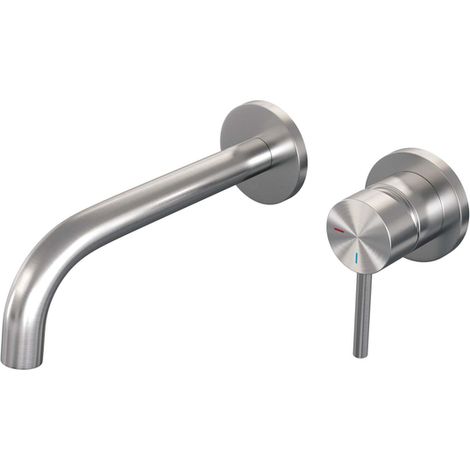 Brauer Brushed Edition Robinet lavabo encastrable avec partie encastrable et poignée standard ColdStart Nickel brossé (1/2)
