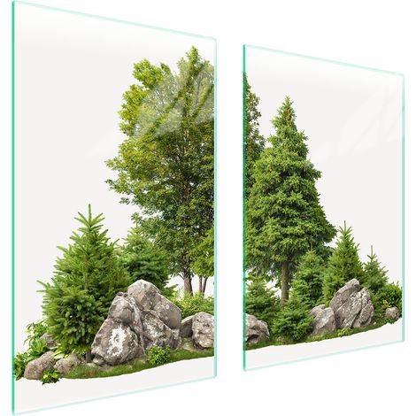 GLASSCHUTZPLATTE FÜR KÜCHE 65x52 TREE (1/5)