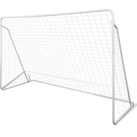 Fußballnetze Stahl 2 Stück 240x90x150 cm
