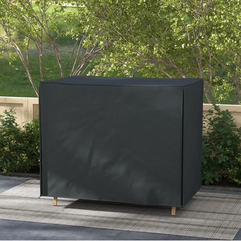 Schutzhülle für Hollywoodschaukel 220x125x172 cm Schwarz aus Oxford-Gewebe mit PU-Beschichtung und Reißverschluss (1/5)