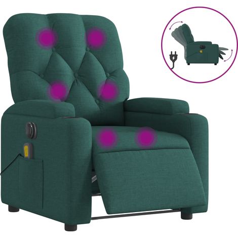 Maison Exclusive - Sillón reclinable de masaje eléctrico tela ver