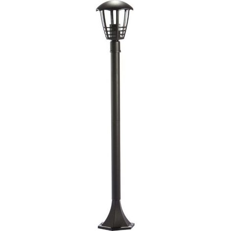 Außenstraßenlaterne aus Aluminium Schwarz ETNA Durchmesser 4 x h100 cm