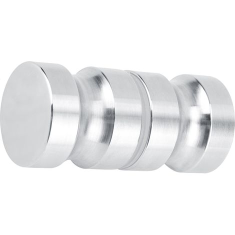 Manilla para puerta de baño de cristal – Modelo 201, acero inoxidable – diámetro 30 mm, 8 mm, 290 g, 1 unidad (1/5)