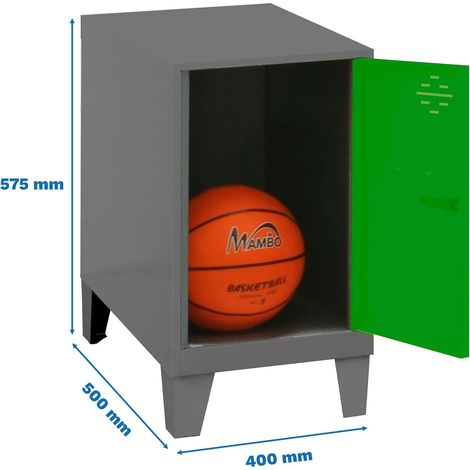 Simonrack Mini-Schrankschrank grün mit Schloss und Belüftung