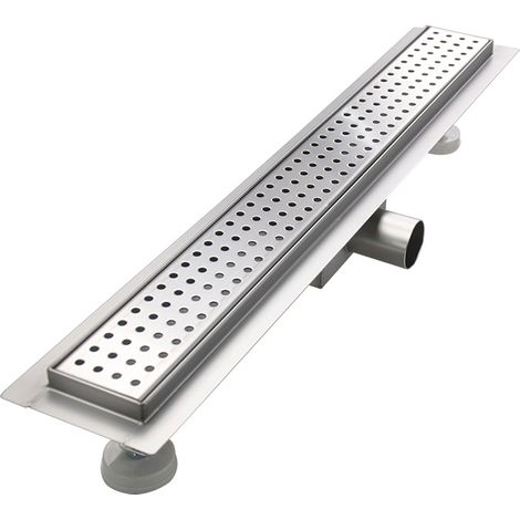 Bc-elec - 08S-90 Duschrinne 90cm in Edelstahlausf�hrung, Edelstahlduschrinne Tropfen, h�henverstellbar 98-142mm