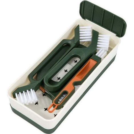 Brosse de Nettoyage pour Carrelage, Brosses de Nettoyage pour Cuisine et Maison, Ensemble de 4 brosses d'entretien Multi-usages, Brosse pour Joints (1/4)