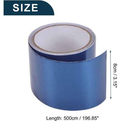 Bande adhésive Pour Camion Camping-Car Voiture 8cm x 5m Réparation Fibre de verre Pour Auvent Tente Bâche Bleu 1 Pièce (1/5)