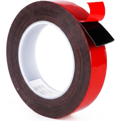 Ruban Adhésif Double Face Extra Fort, Epaisseur:1.2mm, Ruban de Montage, Ruban Adhésif Imperméable en Mousse pour l'extérieur, Installation, Décor de Bureau de la Maison, Bandes LED (2CM5M) (1/5)