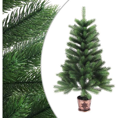 Sapin de Noël artificiel 90cm Aiguilles réalistes/Arbre de Noël pour Déco Vert -WYW98394 (1/5)