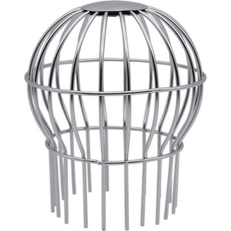 Gouttière Guard 7,6 cm en acier inoxydable 304 Filtre Passoire pour tuyau de descente rond de 6,6 cm à 9,9 cm, arrête les graines de feuilles et autres débris Outil de nettoyage de gouttière (1/4)