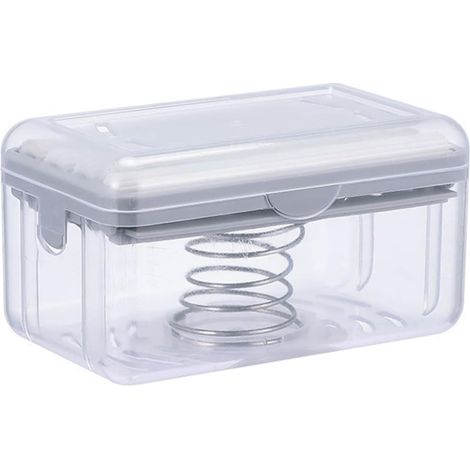 Boîte de rangement multifonctionnelle , porte-savon en plastique robuste avec fonction moussante et