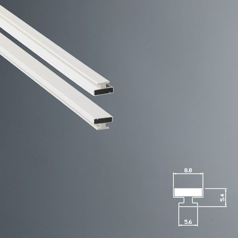 Guarnizione Magnetica Box Doccia in Gomma EC-MAG-3612 KIT 2 PEZZI Grigio