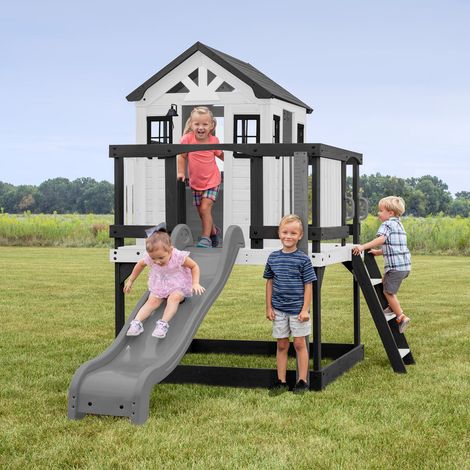 Backyard Discovery Sweetwater Heights Cedar Wooden Elevated Playhouse (1/5)