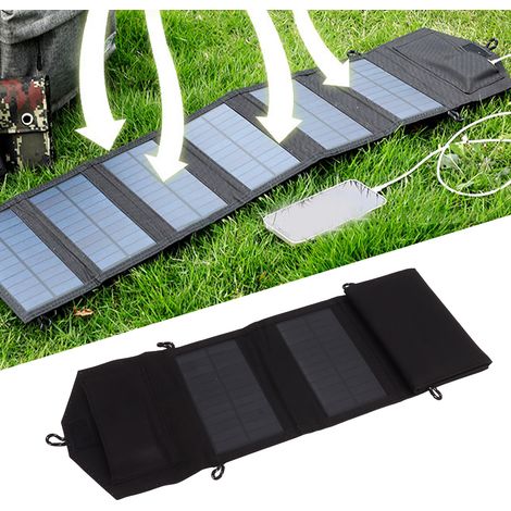 20-W-5-V-tragbares Solarpanel, USB-Ladegerät, faltbare Handytasche (1/5)