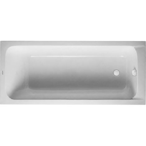 Bañera recta 150 X 75 DURAVIT D-Code acrílico + desagüe blanco