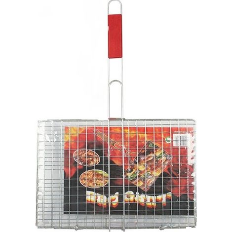 Outils de barbecue d'agrafe de barbecue de barbecue de poissons grillés d'acier inoxydable Neuf burgers 63x40x30cm (1/5)
