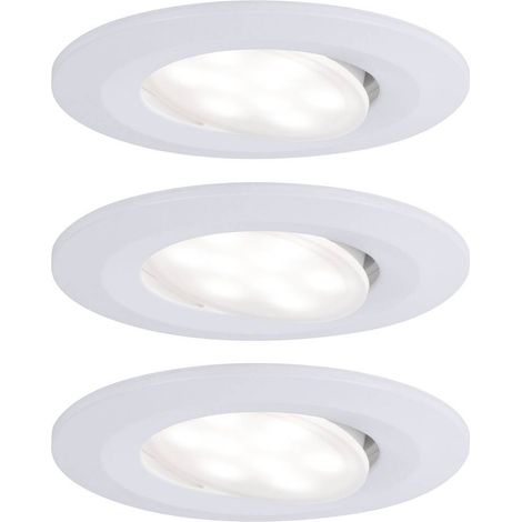 Paulmann Calla Lampada a LED da incasso per bagno Kit da 3 18 W IP65 Bianco opaco (1/5)