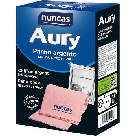 Aury Chiffon Plateado 48x35cm - Nuncas