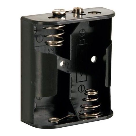 Accoppiatore per 2 batterie C (LR14), con contatti a pressione